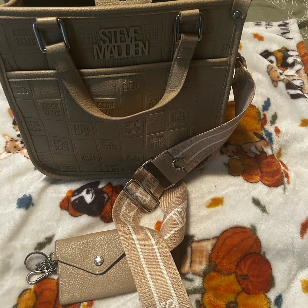Steve Madden Beige Men's Messenger Bag